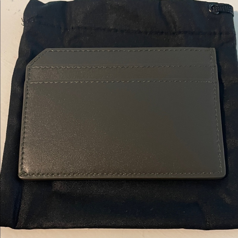 Saint Laurent Light Musk(olive green)Slim Leather Card Case - Picture 6 of 8
